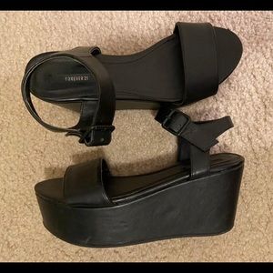 Black Platform Sandals